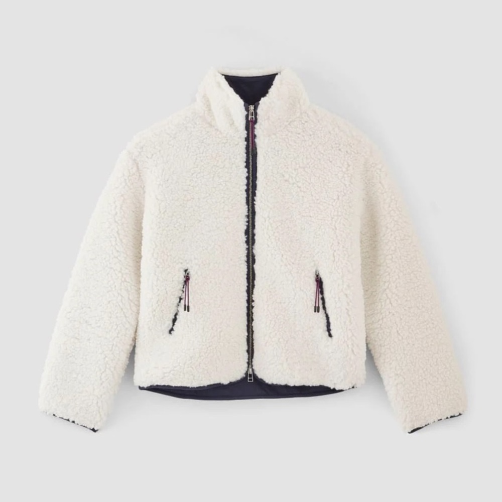 Everlane Renew Fleece Zip - Bone